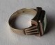 Klassischer 333er Gold Damenring Mit Eckigem Smaragd ? (114766) - Ring