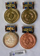 4 X DDR Orden Landesverteidigung Gold Silber Und Bronze  (113694) - RDA