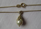 Charmante Kette Aus 585er Gold Mit Elegantem Perlen Anhänger (109172) - Halsketten