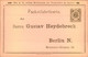 BERLIN Packetfahrt,2 Pfg Karte Mit Privaten Zudruck - Postes Privées & Locales