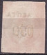 Greece 1900 Overprints On Large Hermes Head 50 L / 40 L Grey Flesh Wide Spaced "0"  3½ Mm Distance Vl. 147 Ac - Used Stamps