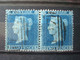 GB SG Nr 34 2p Blue White Lines T14 With Watermark Large Crown In Pair - Used Stamps