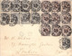 COB 43 X 9 Et 44 X 9 Sur Lettre De Bruxelles à Londres - 1893 - 1893-1900 Fine Barbe