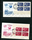 USA 1957 13 FDC Covers  Complete Year New York Office In Blocks Of 4 12669 - Brieven En Documenten