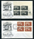 Delcampe - USA 1957 13 FDC Covers  Complete Year New York Office In Blocks Of 4 12669 - Cartas & Documentos