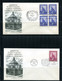 USA 1958 9 FDC Covers  New York Office In Blocks Of 4 (1 FDC Is Single Usage) 12670 - Cartas & Documentos