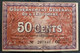 French Indochine Indochina Vietnam Viet Nam Laos Cambodia 50 Cents VF Banknote Note 1939 - Pick # 87e / 2 Photos - Indochina