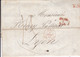 LSC 1857 Royaume De Sardaigne Milan Pour Lyon Marque D'entrée Rouge - 1801-1848: Precursors XIX