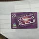 PALESTINE-(PA-G-0059)-Jawwal Purple-(255)-(20₪)-(652-713-220-9083)-(1/1/2020)-used Card-1 Prepiad Free - Palästina