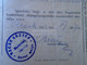 ZA323A2  Hungary  1923 Revenue Stamp   Recsk Heves M. 10  Korona Stationery   Vieh Pass Marhalevel Cattle Pass - Fiscali