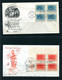 Delcampe - USA 1959 UN 17 Covers FDC In Blocks Of 4 14 Covers Corner Block With Inscription 12672 - Brieven En Documenten