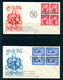 Delcampe - USA 1959 UN 17 Covers FDC In Blocks Of 4 14 Covers Corner Block With Inscription 12672 - Storia Postale