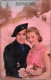 Couples Amoureux Militaires - Chasseurs Alpins - 3 Cartes Postales Fin Des Années 40 - Parejas