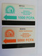 COTE DIVORE /IVOORKUST 2 CARDS 1000F GREEN/5000F ORANGE / AUTELCA     USED  CARDS   ** 9213** - Costa D'Avorio