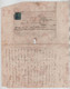 SP639/ TP 2 S/LAC 3 Marges Obl 18 Barres BXL 24 + BXL 6/Mars/1850 > Straimont C. D'arrivée Neufchâteau Luxembourg - Balkenstempel: Einladungen