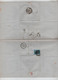 SP640/ TP 11A 4 Marges S/LAC Obl. Anvers 18/Mars/1859 Perception 4 > Schaerbeek C. D'arrivée Bruxelles - Postmarks - Lines: Perceptions