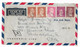 H/Concordia Line İskenderun Cancel Turkey 1951 Registered Cruise Line Air Mail Cover To United States. Nice Stamps. Rare - Poste Aérienne