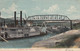 Wheeling West Virginia, Government Snag Boat At Wharf, E.A. Woodruff Paddle-wheel C1900s/10s Vintage Postcard - Wheeling