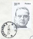 Poland Szczecin 1982 Airmail Cover, Mi 2811 C. Milosz (1911-2004), Poet, Polish Nobel Prize Winners - Aviones