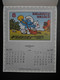 RARE CALENDRIER TINTIN HERGE .LA POSTE BELGIQUE . 1995 . GASTON FRANQUIN . SCHTROUMPF PEYO . BOULE ET BILL ROBA . ... - Andere & Zonder Classificatie