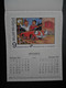 Delcampe - RARE CALENDRIER TINTIN HERGE .LA POSTE BELGIQUE . 1995 . GASTON FRANQUIN . SCHTROUMPF PEYO . BOULE ET BILL ROBA . ... - Andere & Zonder Classificatie