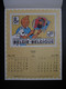 Delcampe - RARE CALENDRIER TINTIN HERGE .LA POSTE BELGIQUE . 1995 . GASTON FRANQUIN . SCHTROUMPF PEYO . BOULE ET BILL ROBA . ... - Andere & Zonder Classificatie