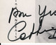 Photo Avec Autographe, Catherine LANGEAIS, Format 10x15 Cm - Beroemde Personen