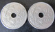 Belgique - 2 Monnaies 25 Centimes 1908 Et 1910 (Légendes FR Et NLD) - 25 Cents