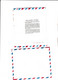 Rare Enveloppes & Bracelet AIR FRANCE CARAVELLE Par Avion Liseré Tricolore Avec Fiche Renseignement Sur L'avion 1955 - Autres & Non Classés