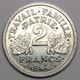 RARE En SPL+ ! 2 Francs Francisque, 1944, Aluminium - Etat Français - 2 Francs