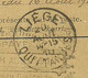 Dokument (Recu) Met Stempel TELEPHONES /PAYE/ BUREAU CENTRAL DE LIEGE + Stempel LIEGE QUITTANCES !!!(B5340) - Telefoonzegels [TE]