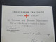 Frankreich 1921 Croix Rouge Francaise Societe Francaise De Secours Aux Blesses Militaires Comité D'Angers - Dokumente