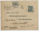 BELGIQUE - COB TAXE 56 SC CELLES SUR LETTRE DE PARIS REEXPEDIEE A AVELGHEM, 1904 - Lettres & Documents