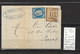 France - Alsace Lorraine 1871 - Yvert 5 Et 60 - Ambulant Avricourt à Paris - Briefe U. Dokumente
