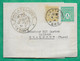 N°623+624 ARC DE TRIOMPHE LETTRE DE L'AMICALE PHILATELIQUE CASTRES POUR REALMONT TARN 1944 LETTRE COVER FRANCE - 1944-45 Arc De Triomphe