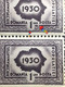 Errors Stamps Romania 1930 # Mi 393 Maps Printed With Broken Frame Border, Map Pair Unused - Variedades Y Curiosidades