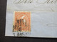 Spanien 1869 Michel Nr.90 EF Blauer Stempel PD Und K2 Espagne AMB Cette A Tar C Barcelona - Lyon - Lettres & Documents