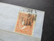 Spanien 1869 Michel Nr.90 EF Blauer Stempel PD Und K2 Espagne AMB Cette A Tar C Barcelona - Lyon - Briefe U. Dokumente