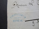 Schweiz 1873 Michel Nr.24 Und Nr.30 MiF Geneve - Paris Briefvorderseite / VS Blauer K2 Suisse Belgarde - Covers & Documents