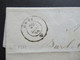 Schweiz 28.12.1848 Stempel K2 Orbe Roter K2 Vaud 1 Pontarlier Taxvermerk 1 U. Ank. Stempel Pontarlier Faltbrief Inhalt - 1843-1852 Poste Federali E Cantonali