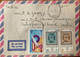 EGYPT 1991, COVER AIRMAIL TO INDIA,6 STAMPS ,STAMP ON STAMP,EARLY WRITING ITEMS, DUMB CANCEL - Cartas & Documentos