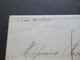 Italien 16.2.1855 Livorno - Marseille Schiffspost Voie E Mer Blauer Stempel Tosc.1. S. E. Marseille Faltbrief Mit Inhalt - Toskana