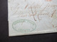 Italien 20.2.1848 Livorno - Paris Schiffspost ?! Roter Stempel Tosc. Marseille 2 Taxvermerk 16 Faltbrief Mit Inhalt - 1. ...-1850 Prefilatelia