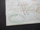 Italien 20.2.1848 Livorno - Paris Schiffspost ?! Roter Stempel Tosc. Marseille 2 Taxvermerk 16 Faltbrief Mit Inhalt - 1. ...-1850 Prephilately