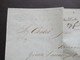 Delcampe - Italien 20.2.1848 Livorno - Paris Schiffspost ?! Roter Stempel Tosc. Marseille 2 Taxvermerk 16 Faltbrief Mit Inhalt - 1. ...-1850 Prefilatelia