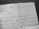 Delcampe - Italien 20.2.1848 Livorno - Paris Schiffspost ?! Roter Stempel Tosc. Marseille 2 Taxvermerk 16 Faltbrief Mit Inhalt - 1. ...-1850 Prefilatelia