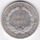 Indochine Française. 50 Cent 1936 . En Argent , Lec 261, SUP/XF - Französisch-Indochina