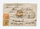 !!! LETTRE DE BASSE-TERRE - GUADELOUPE POUR MARSEILLE DE 1866. TARIF A 50 C - Eagle And Crown