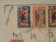 France Colonies Françaises Oubangui 1933 Lettre Recommandé De France Aviation à Bangui Pour Paris (avec 7 Timbres !) - Covers & Documents