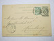 1894 , ANVERS   , Firmenlochung , Perfin   E.V.  , Carte Postale - 1863-09